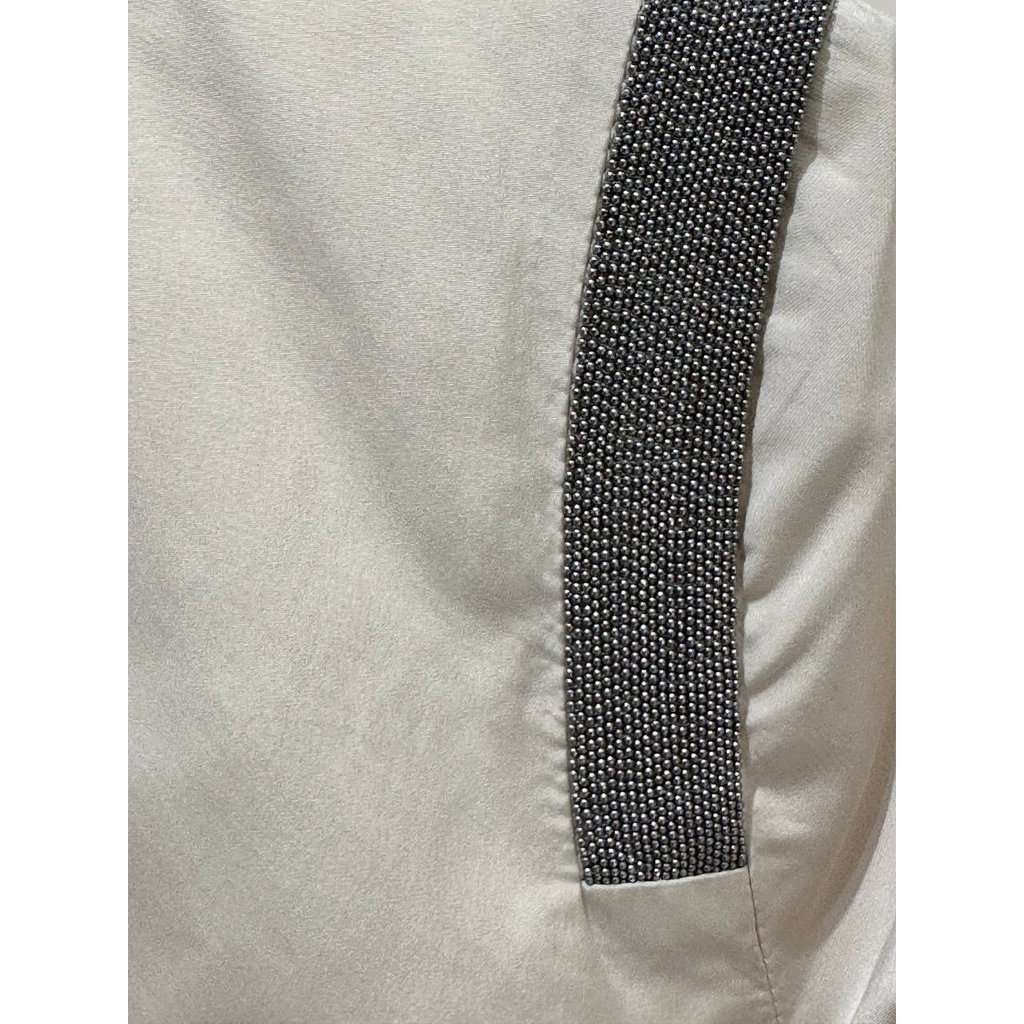 Brunello Cucinelli Brunello Cucinelli Quilted Silk Blend Bomber Jacket Sz.40 pre-owned Beige Silk Good condition - Inside View