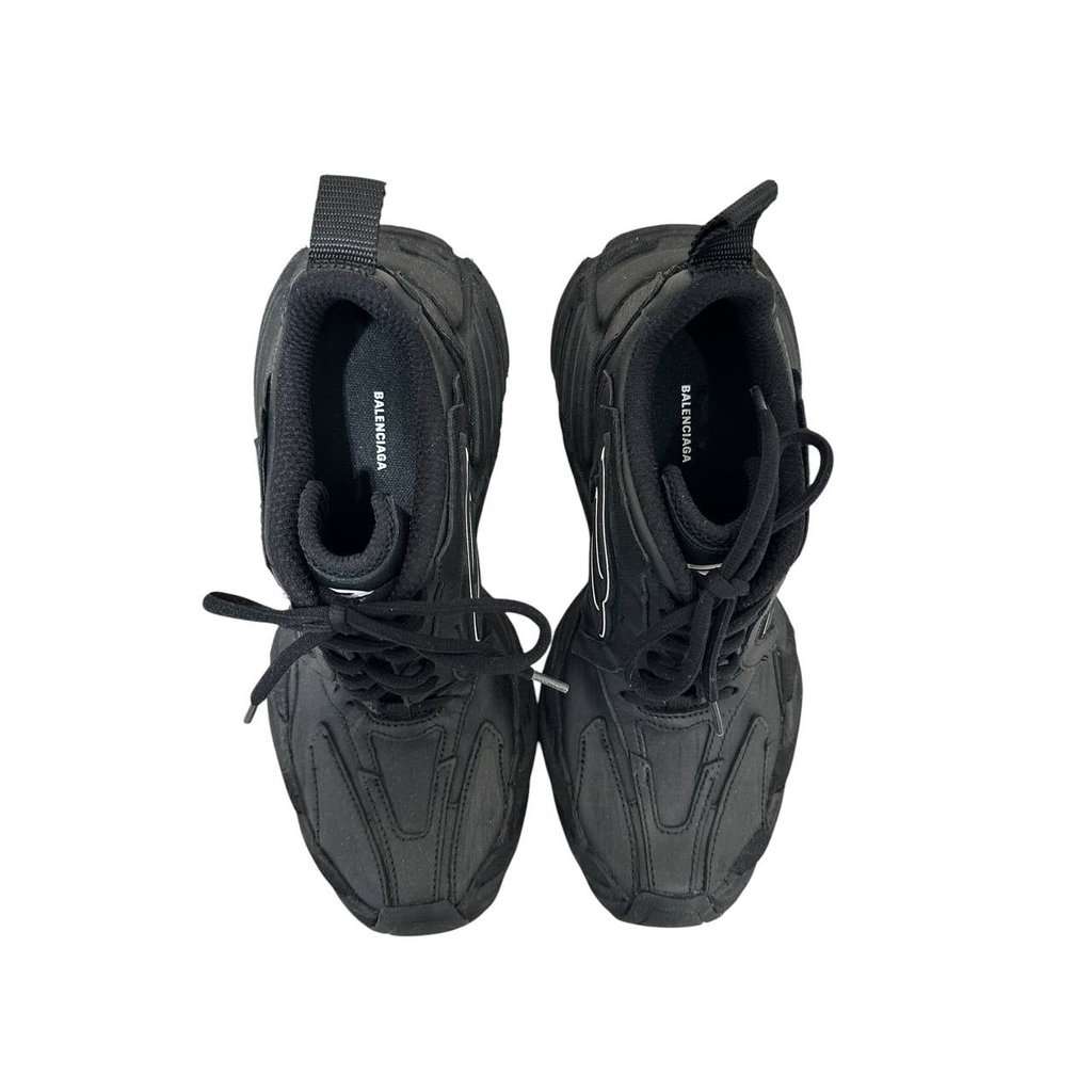 Balenciaga Balenciaga Black Monday Leather Slip-On Heels - EU 37 pre-owned Black Leather Good condition - Box View