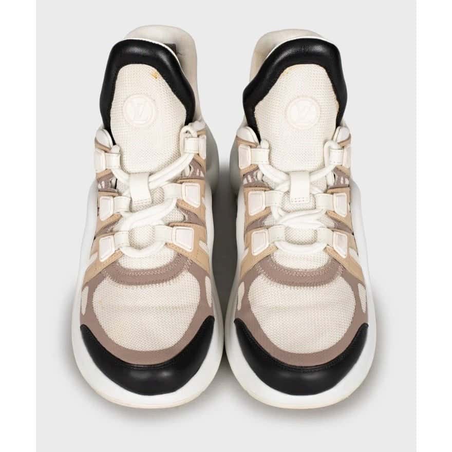 Louis Vuitton Louis Vuitton Archlight White Leather Sneakers, EU 37 Pre-owned White Leather Good condition - Back View