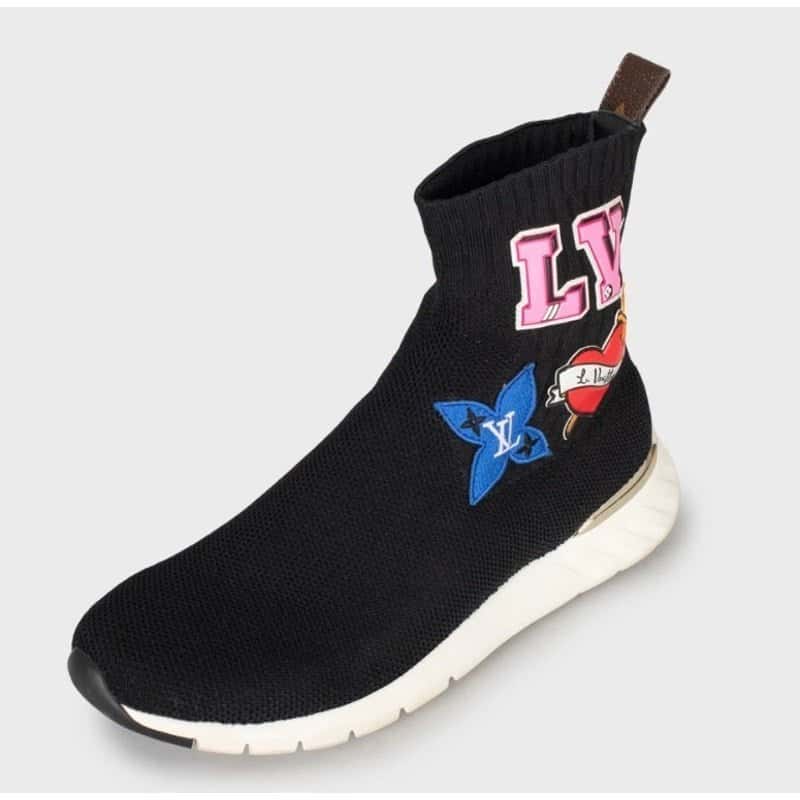 Louis Vuitton Louis Vuitton Black Textile Leather Lined Slip-On Sneakers Size 39 Pre-owned Black Leather Good condition - Inside View