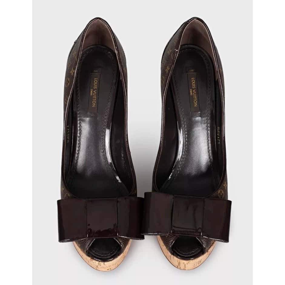 Louis Vuitton Louis Vuitton Monogram Canvas Pumps Size 39  Pre-owned MultiColor Canvas Good condition - Back View