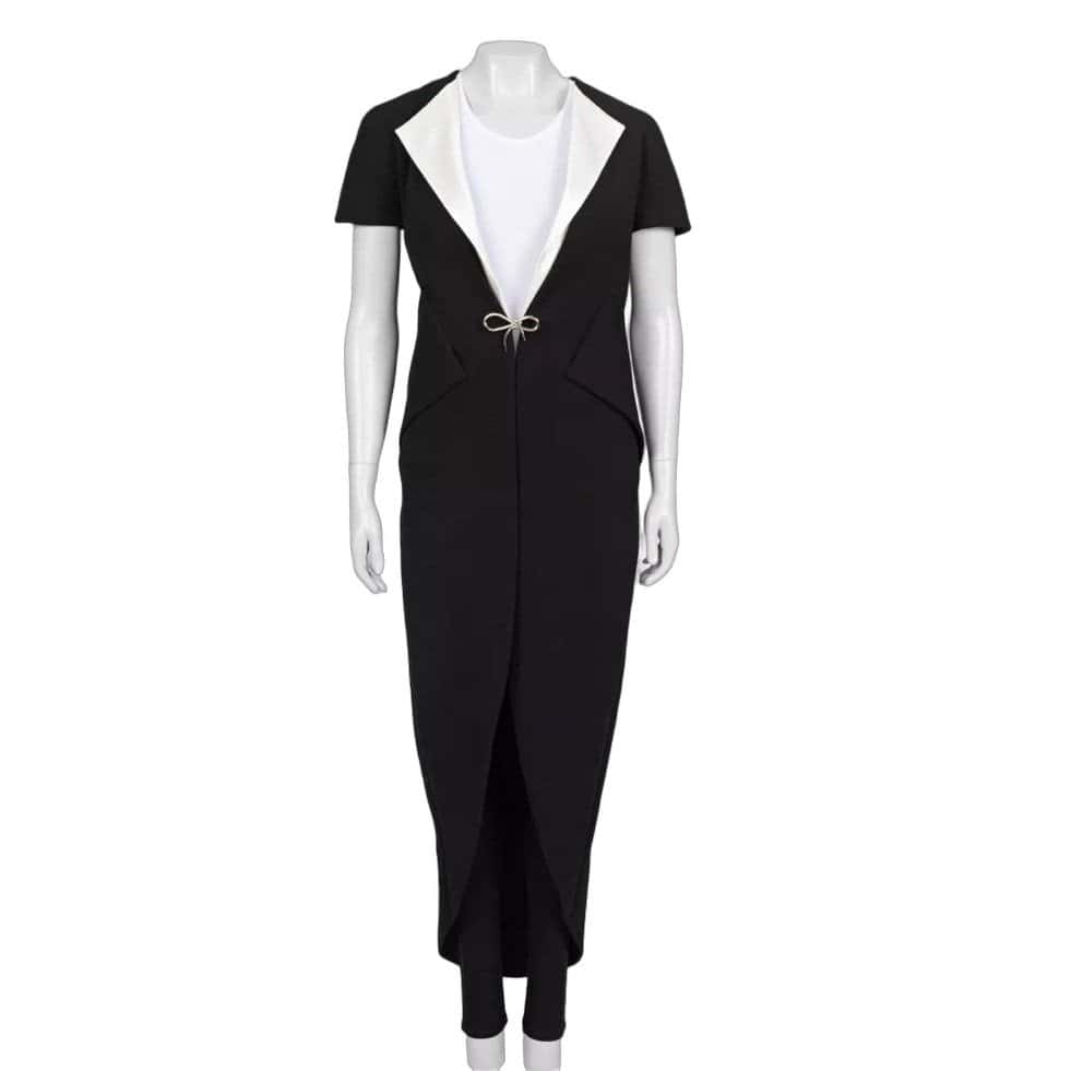 Balenciaga Balenciaga Black & White Cardigan with Pockets - Size 36/S pre-owned Black Good condition - Front View