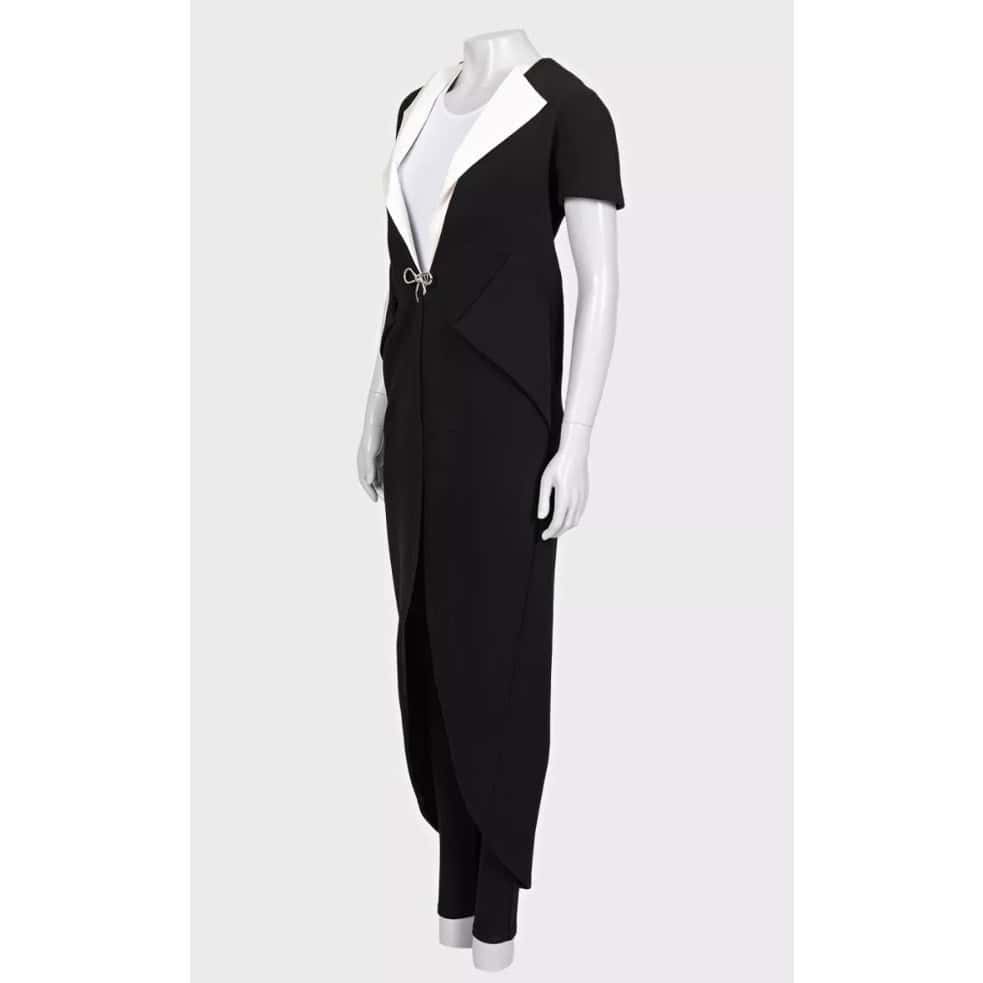 Balenciaga Balenciaga Black & White Cardigan with Pockets - Size 36/S pre-owned Black Good condition - Back View