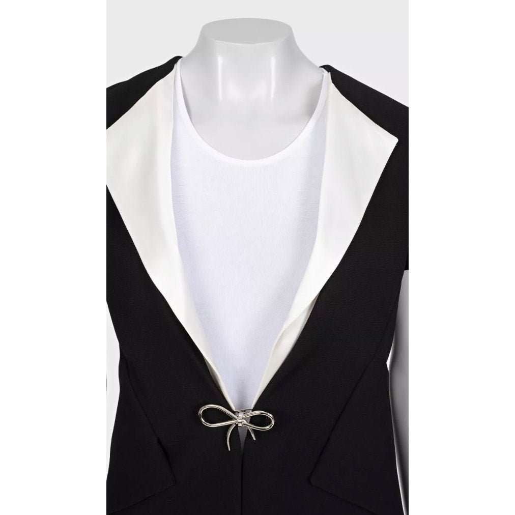 Balenciaga Balenciaga Black & White Cardigan with Pockets - Size 36/S pre-owned Black Good condition - Model View