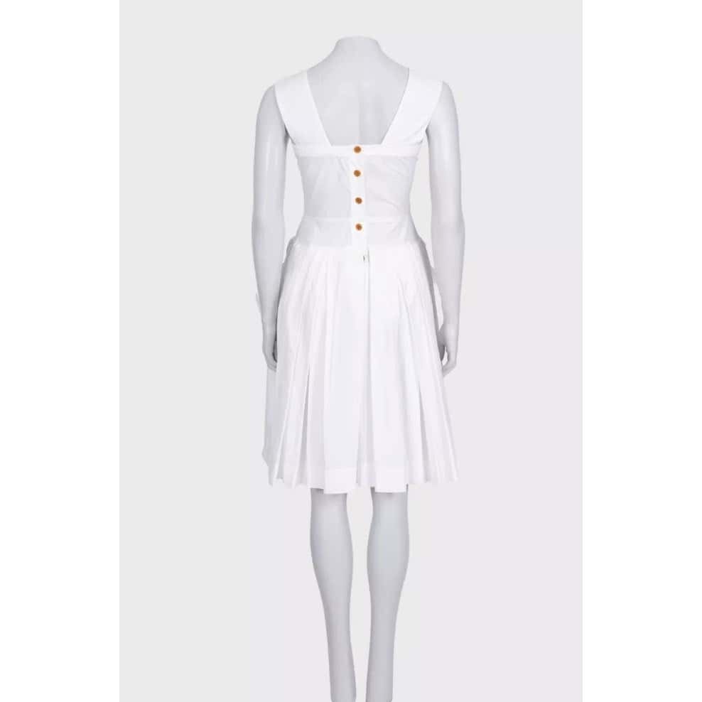 Vivienne Westwood Vivienne Westwood White Vintage Button-Front Dress EU 40 L pre-owned White Good condition - Inside View