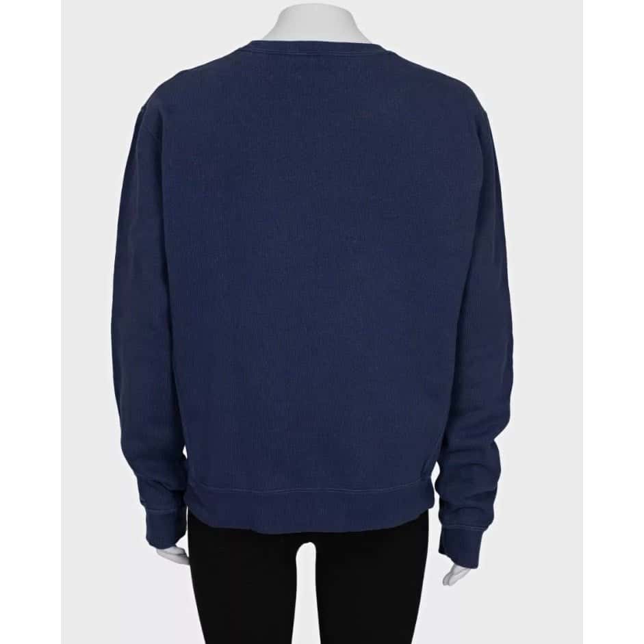 Saint Laurent Saint Laurent Blue Logo Cotton Sweatshirt - M pre-owned Blue Cotton Good condition - Inside View