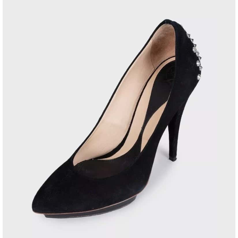 Alexander McQueen Alexander McQueen Black Suede Chic Rear Detail Pumps Sz.39 pre-owned Black Suede Good condition - Inside View