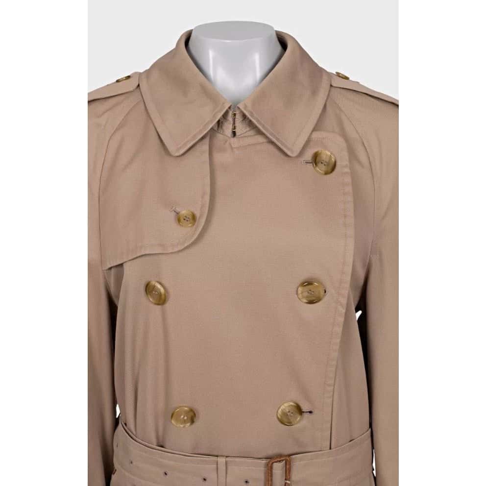 Burberry Burberry Double-Breasted Brown Trench Coat - IT 48/XXL pre-owned Brown Good condition - Model View
