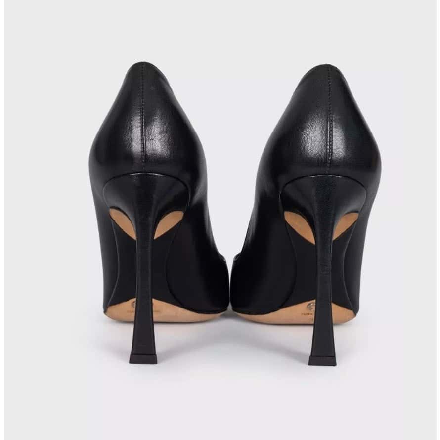 Christian Dior Christian Dior Black Leather Pointed Toe Pumps Sz.36.5 Pre-owned Black Leather Good condition - Inside View