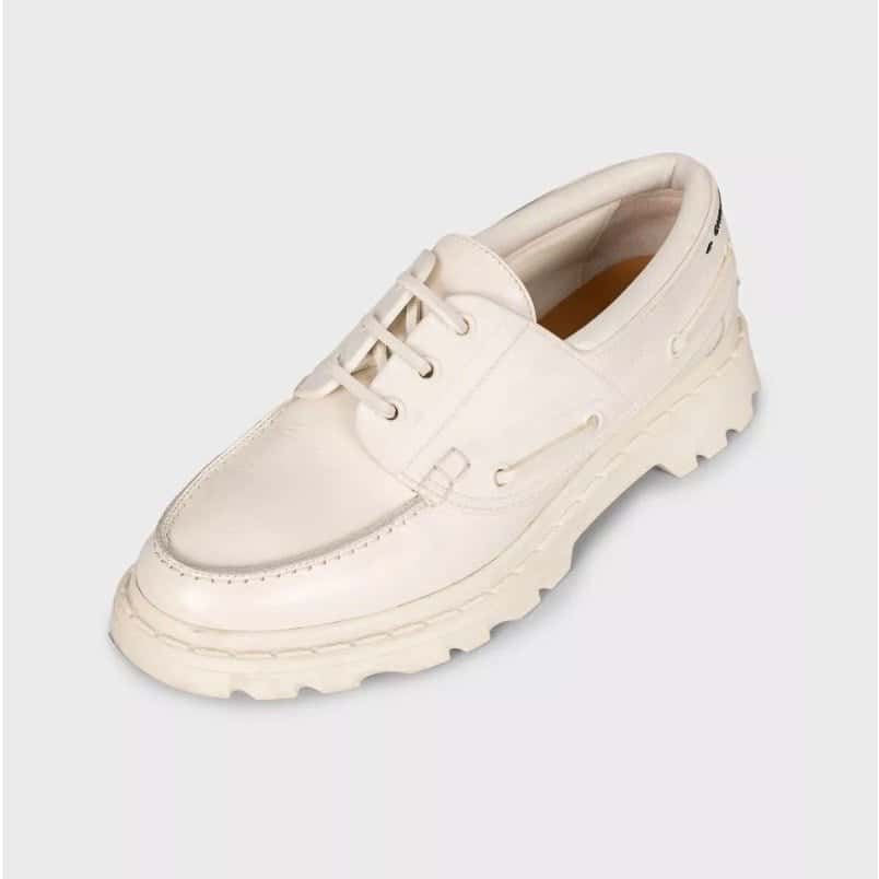 Christian Dior Christian Dior White Leather Lace-Up Shoes sz.39 pre-owned White Leather Good condition - Inside View