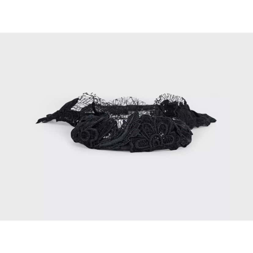 Dolce & Gabbana Dolce & Gabbana Black Lace Veil Headband Pre-owned Black Lace Never worn - Box View