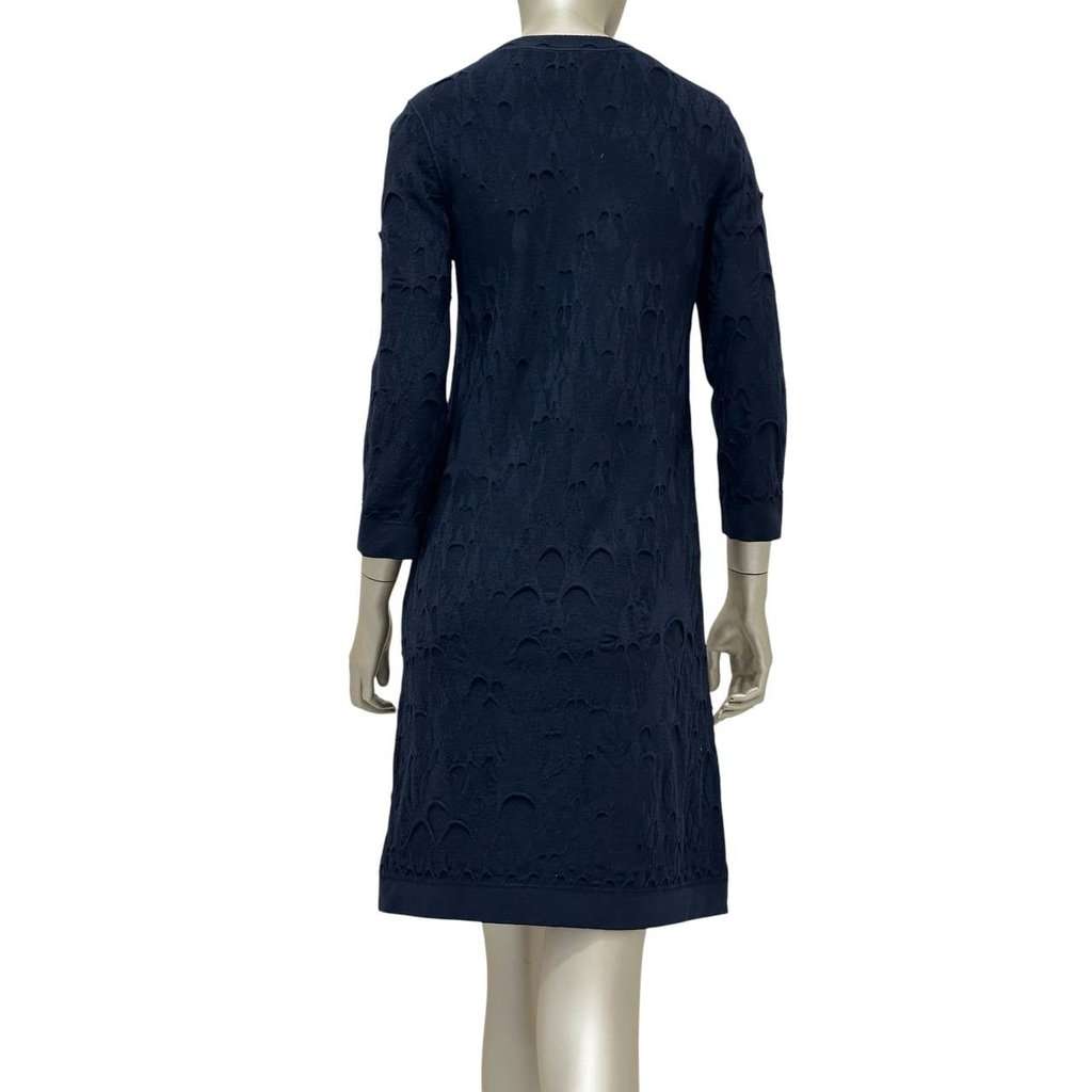 Chanel CHANEL Dark Blue Wool Dress Sz.38 pre-owned Blue Wool Good condition - Box View
