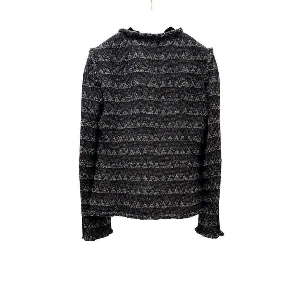 Chanel CHANEL Brown Wool Blend Tweed Paris-Dallas Jacket  Sz.38 pre-owned Brown Wool Good condition - Back View