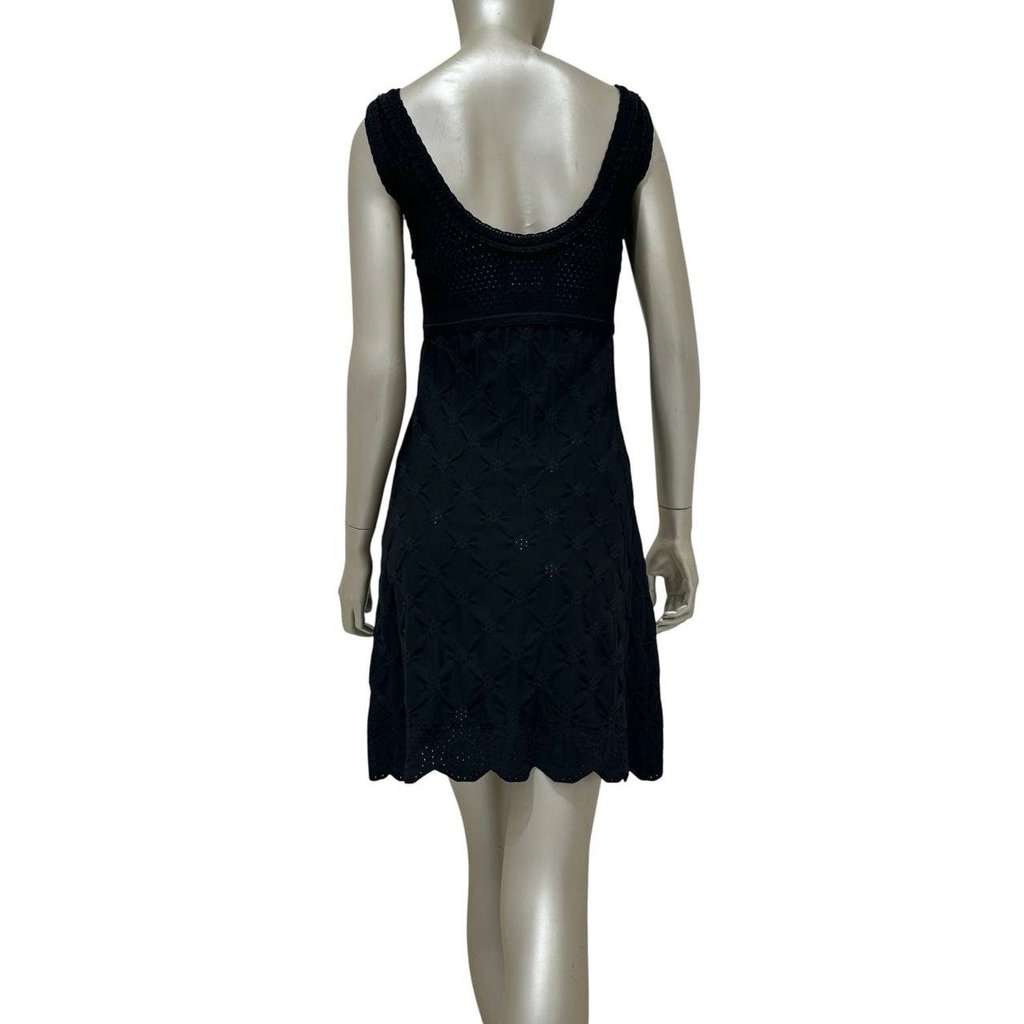Chanel Chanel Black Woven Dress - FR38 Pre-owned Black Cotton Good condition - Back View