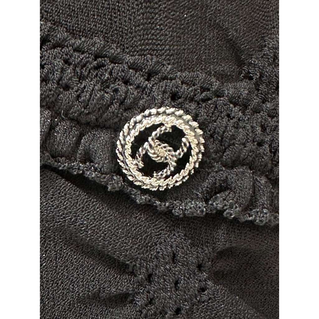 Chanel Chanel Black Woven Dress - FR38 Pre-owned Black Cotton Good condition - Inside View