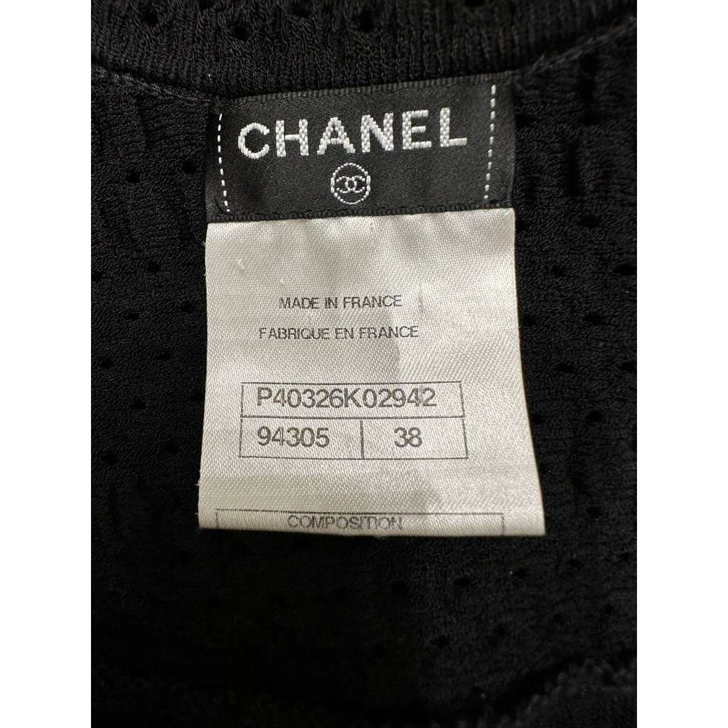 Chanel Chanel Black Woven Dress - FR38 Pre-owned Black Cotton Good condition - Model View