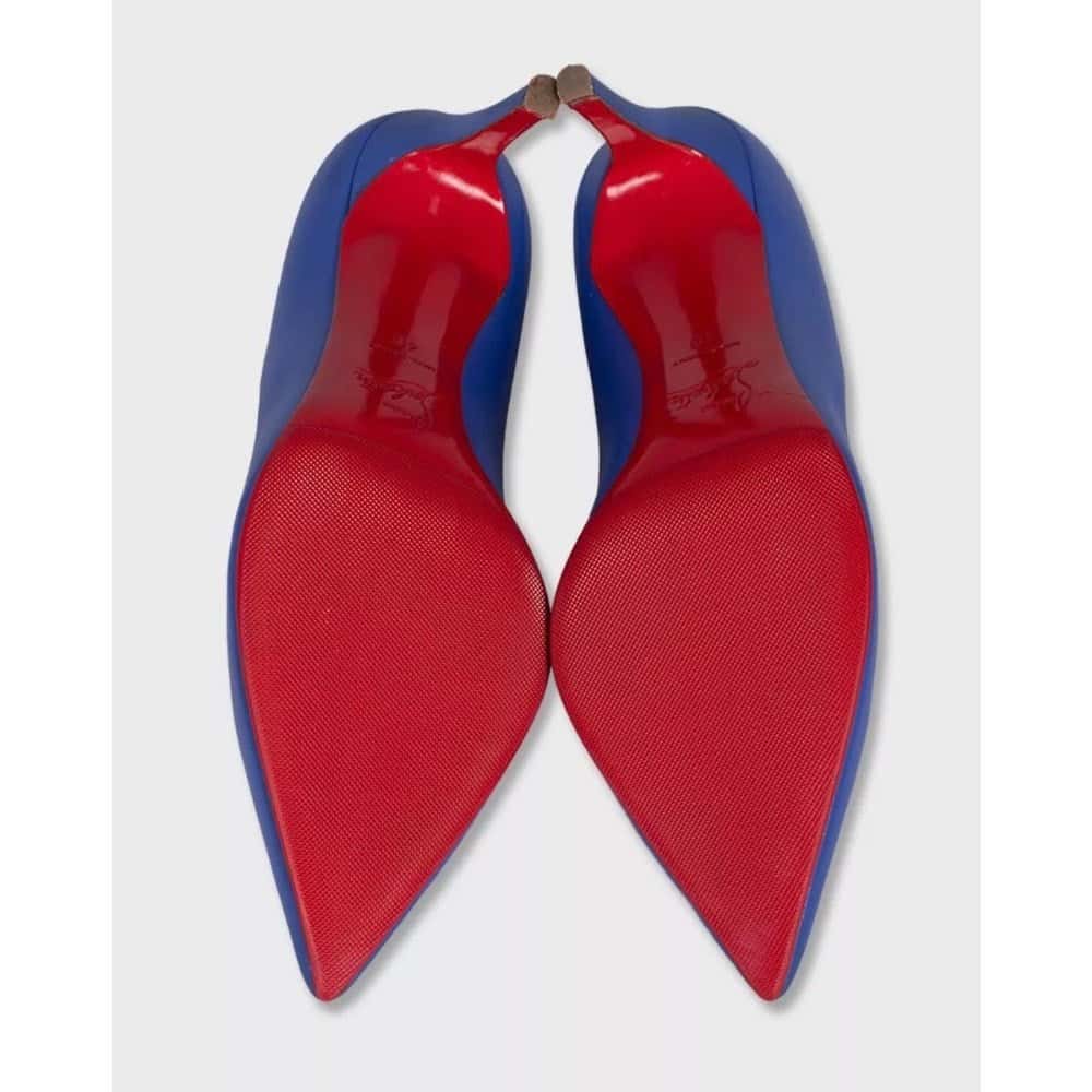 Christian Louboutin Christian Louboutin Blue Leather Pumps - Size 40 Pre-owned Blue Leather Good condition - Box View