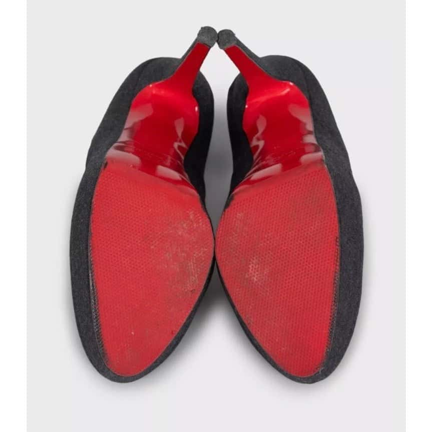 Christian Louboutin Christian Louboutin Black Textile Stiletto Pumps sz.39.5 Pre-owned Black Leather Good condition - Box View