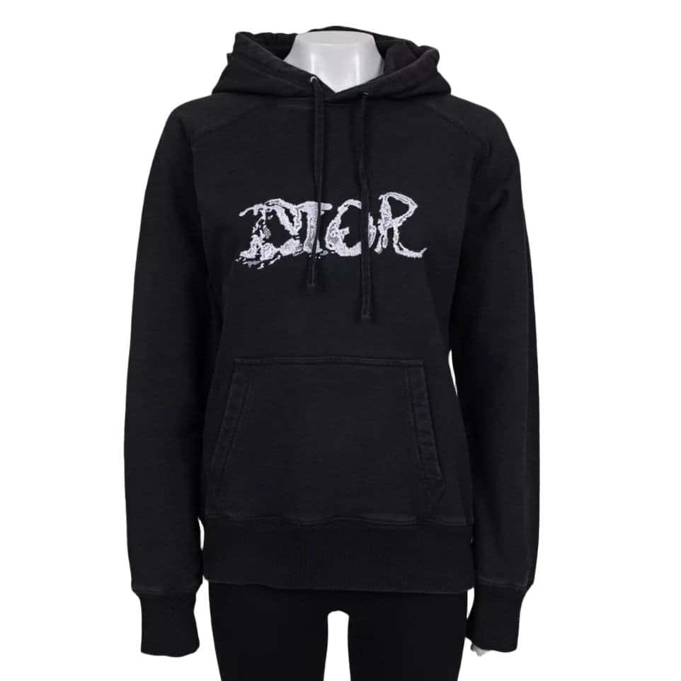 Christian Dior Christian Dior x Peter Doig Black Hoodie - Size L Pre-owned Black Cotton Good condition - Front View