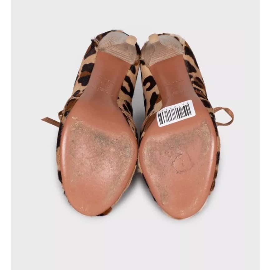 Alaïa Alaïa Brown  Leather Lace-Up Ankle Boots - Size 37.5 pre-owned Brown Leather Good condition - Box View