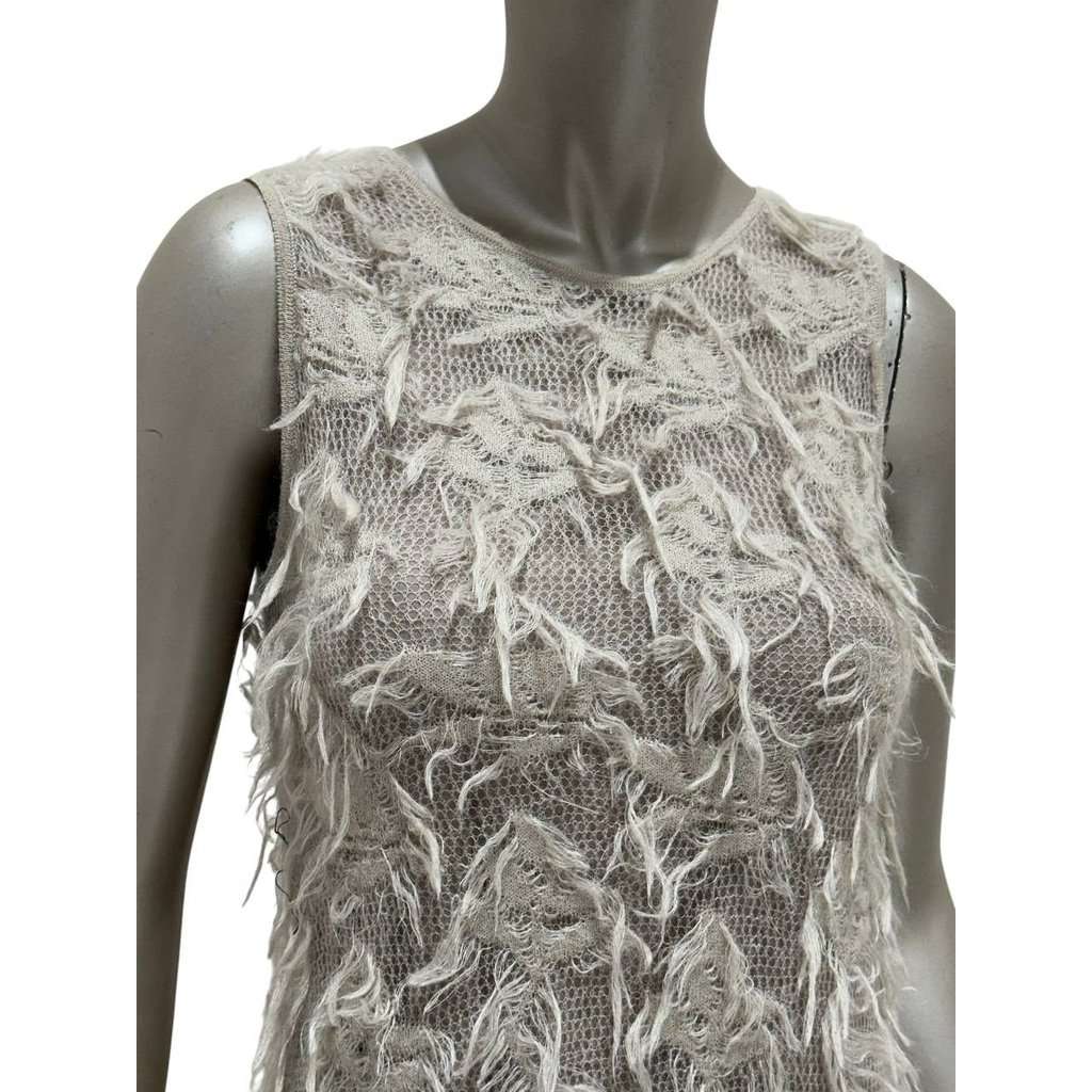 Chanel Chanel Beige Mohair & Silk A-Line Dress - Size 36 Pre-owned Beige Silk Good condition - Inside View