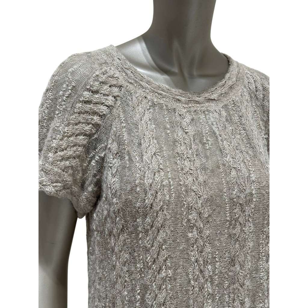 Chanel Chanel Alpaca & Linen Knit Dress - Beige Size 38 Pre-owned Beige Linen Good condition - Model View