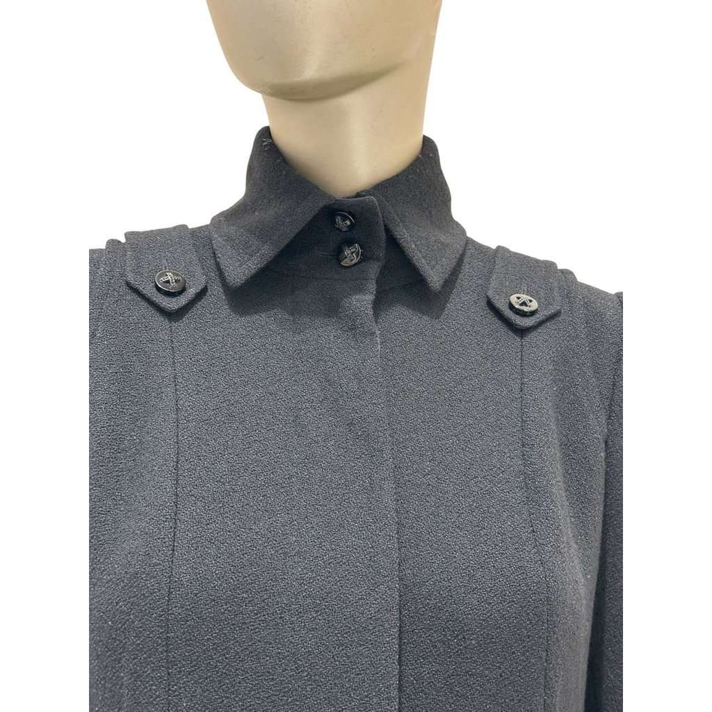 Chanel Chanel Black Wool Coat - Silk Lined & Tailored Sz.36 Pre-owned Black Wool Good condition - Box View