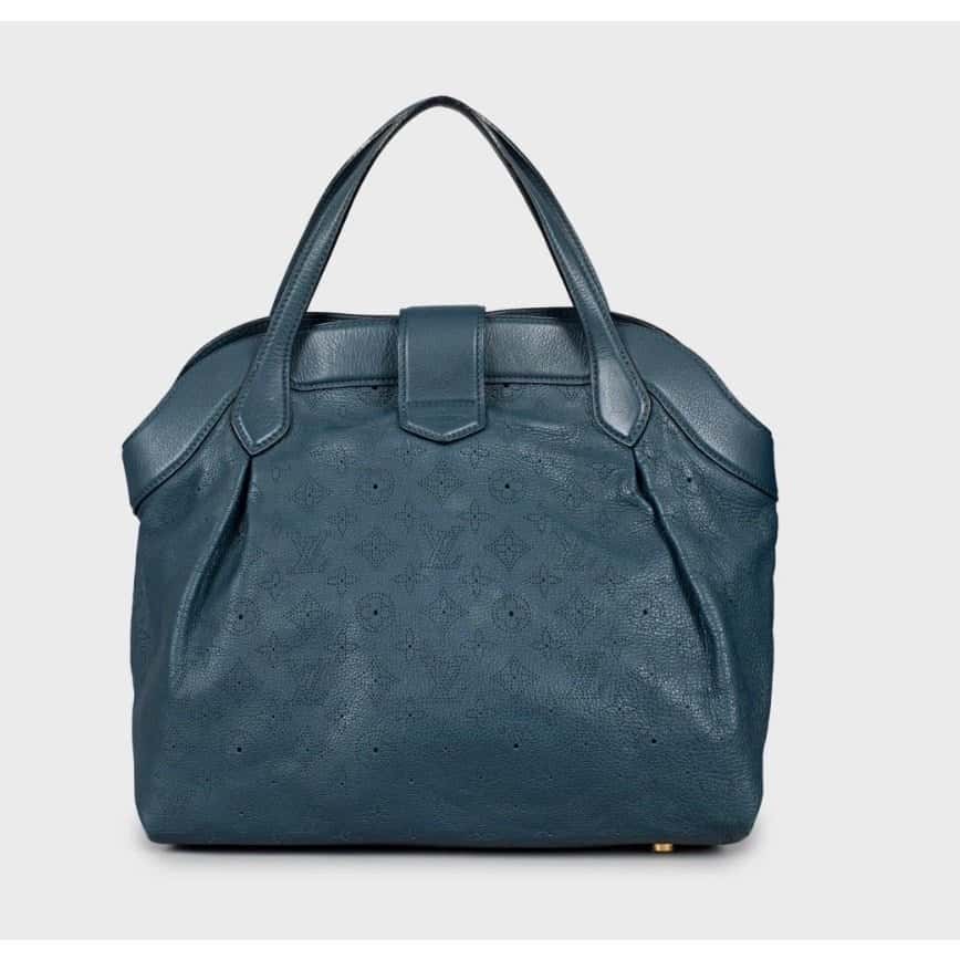 Louis Vuitton Louis Vuitton Mahina Leather Bag Pre-owned Blue Leather Good condition - Inside View