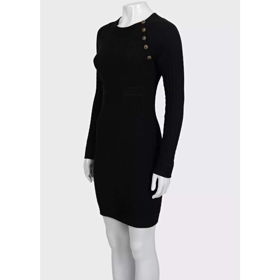 Chanel Chanel Black Fitted Dress  Sz.36 Pre-owned Black Wool Good condition - Back View