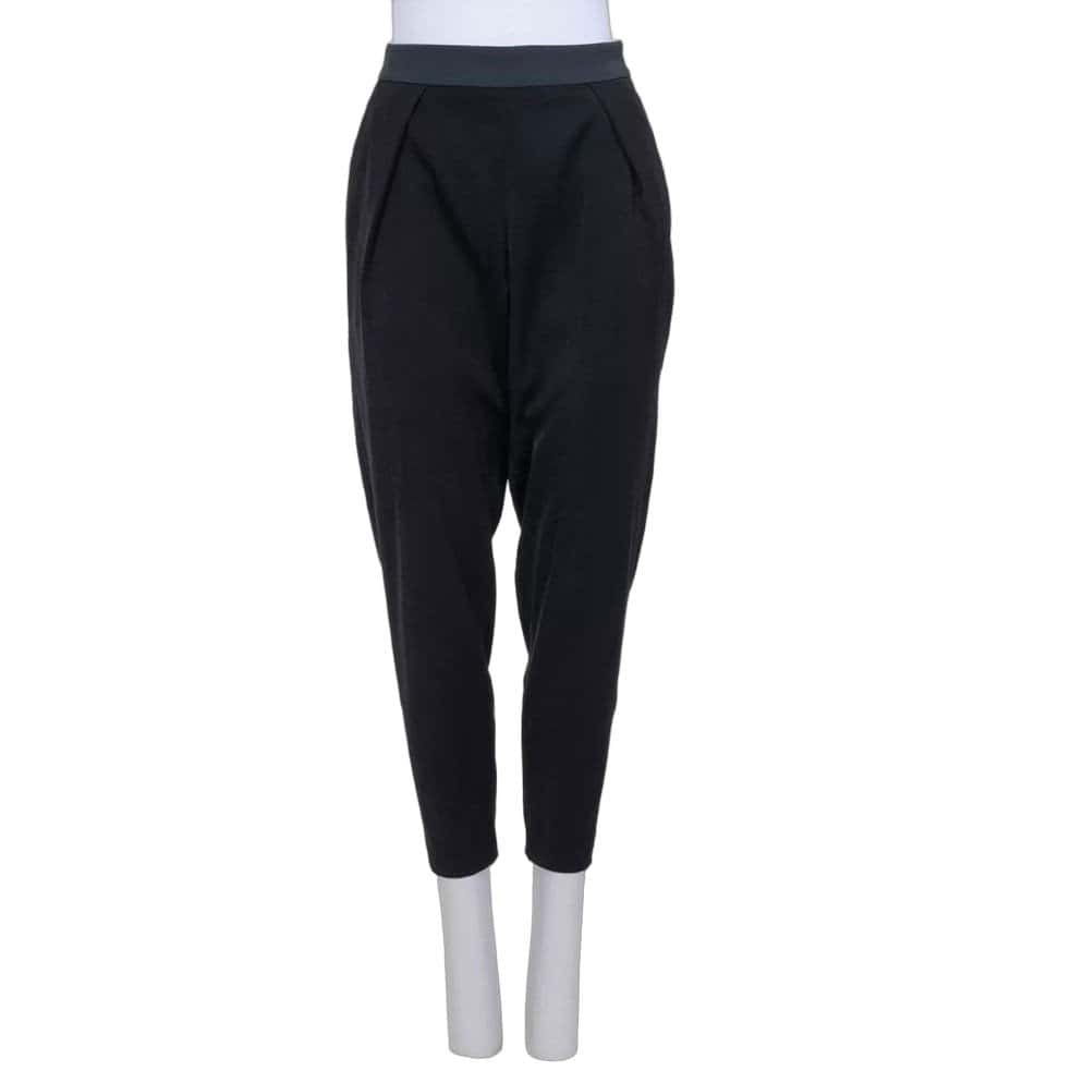 Issey Miyake Issey Miyake Black Fitted Trousers - US 2 | XS pre-owned Black Good condition - Front View