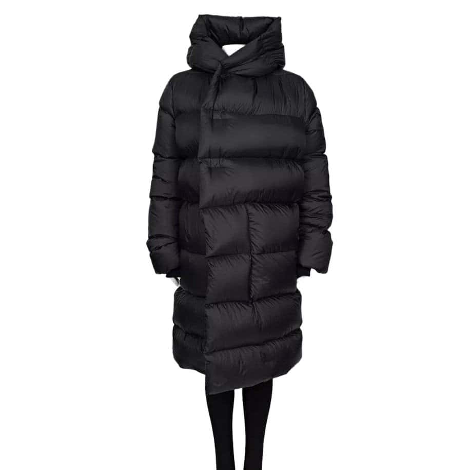 Rick Owens Rick Owens Black Oversized Puffer Jacket Size M Pre-owned Black Good - Front View