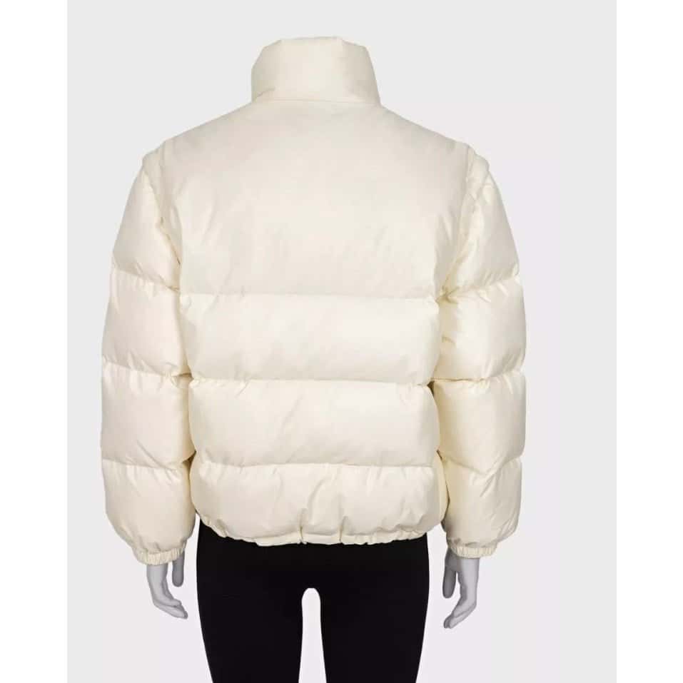 Gucci Gucci White Down  Detachable Sleeves Jacket Sz.40 IT Pre-owned White Cotton Good - Inside View