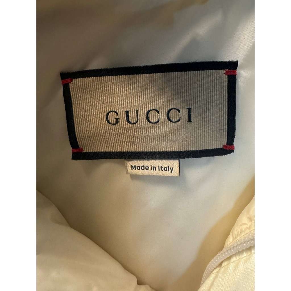 Gucci Gucci White Down  Detachable Sleeves Jacket Sz.40 IT Pre-owned White Cotton Good - Box View