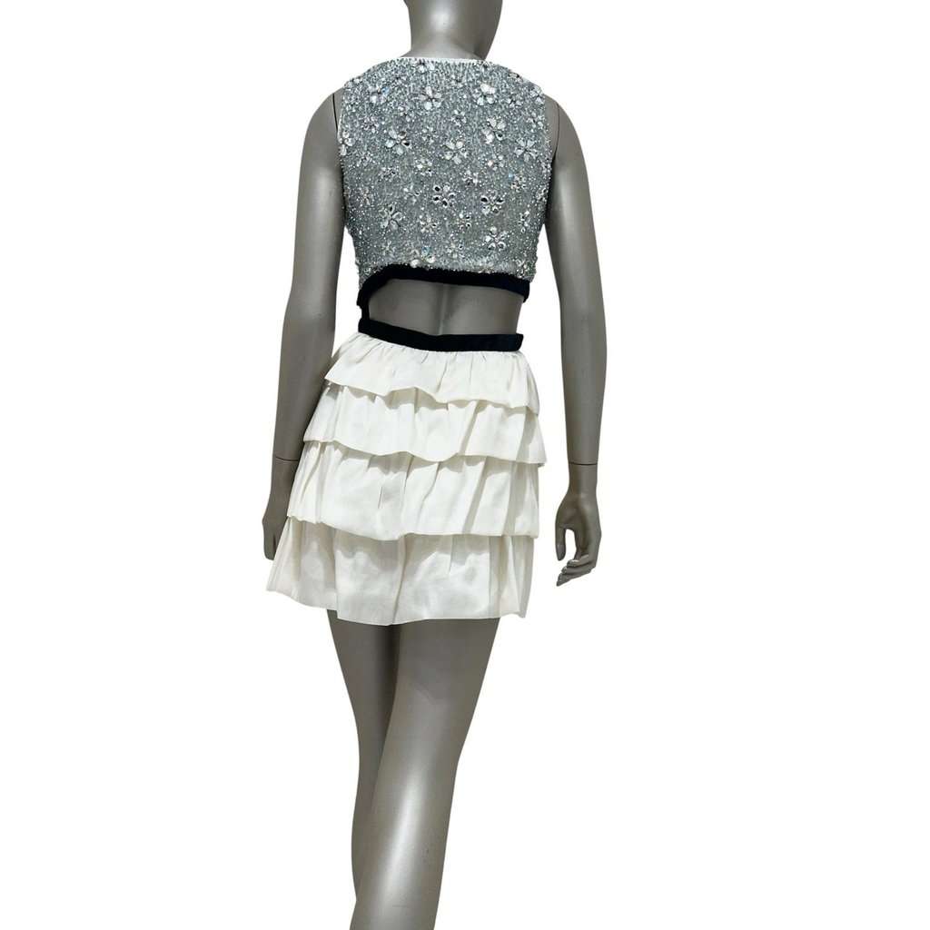 Azzaro Azzaro Sequin Bow Cocktail Mini Dress S/S 2011 Sz.38 Pre-owned Black Good - Inside View