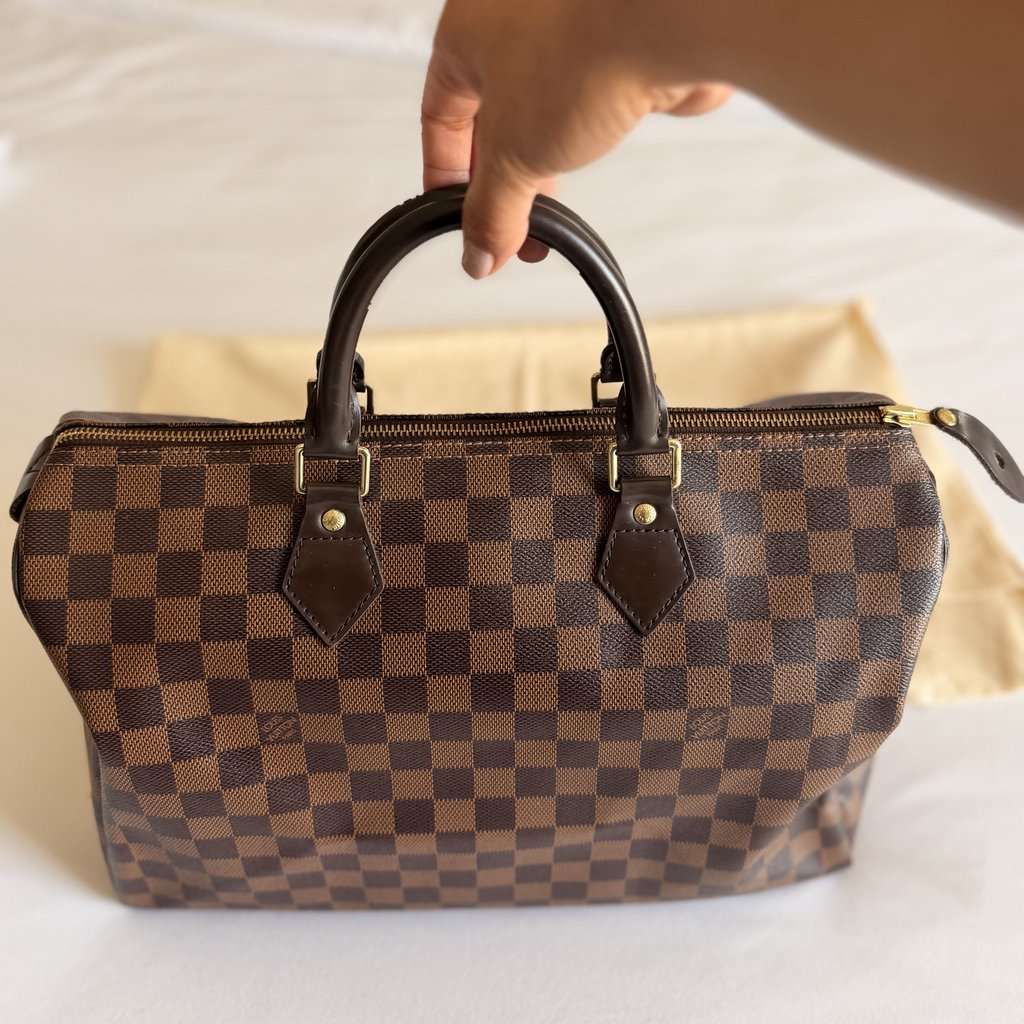 Louis Vuitton Speedy Brown Canvas Very good condition - Back View