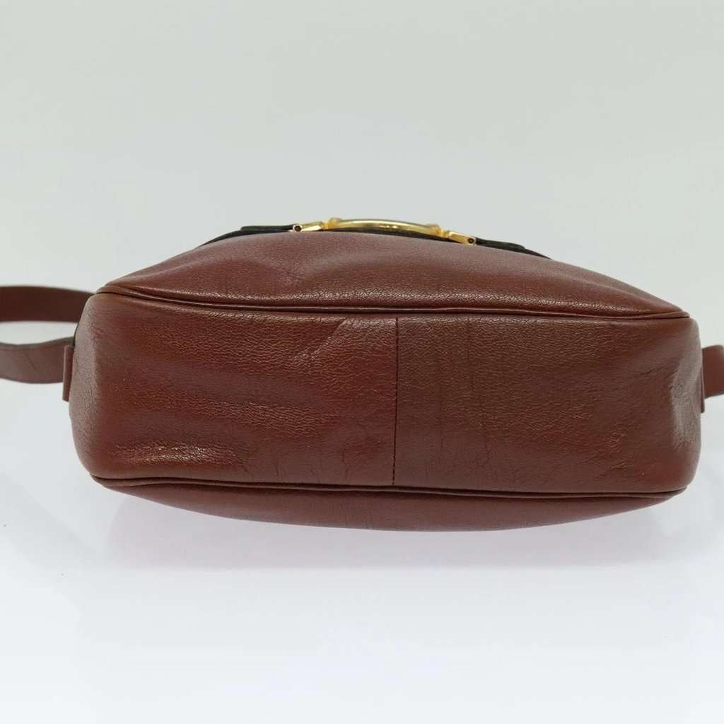 Christian Dior Shoulder bag Brown Leather Good condition - Inside View