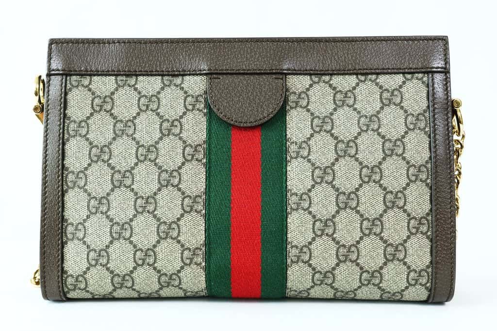 Gucci Ophidia Small Shoulder bag Brown Canvas Good - Inside View