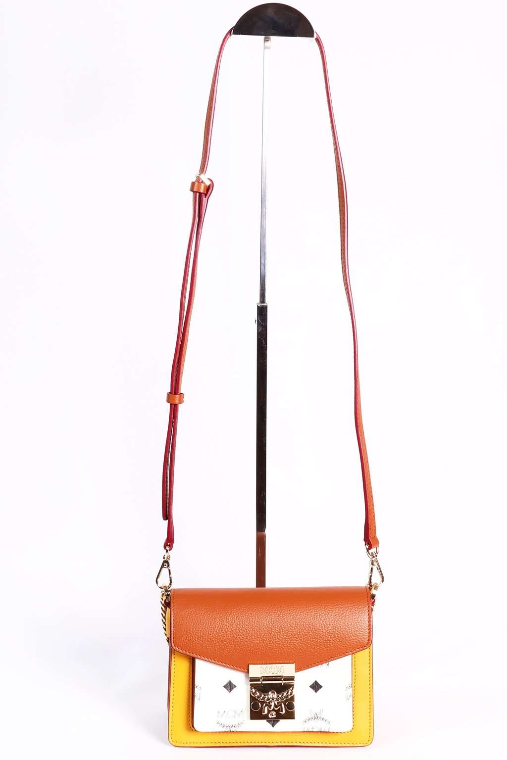 MCM Patricia Mini Two way bag-tricolor Gold Leather Good - Box View