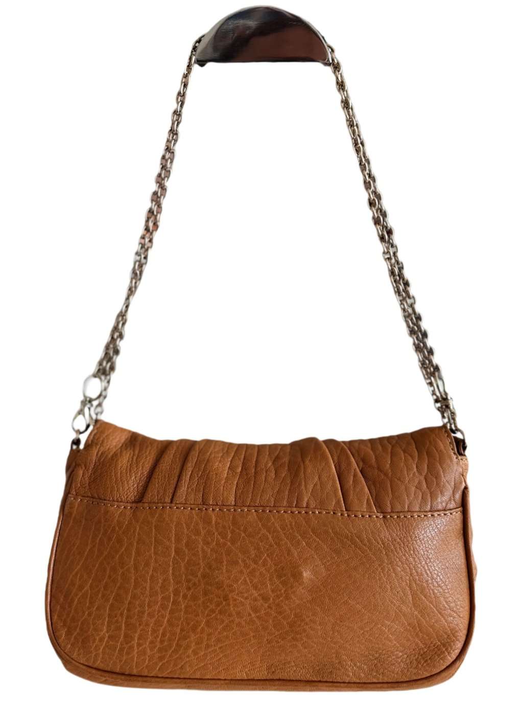Fendi Mia Crossbody bag Brown Leather Good - Back View
