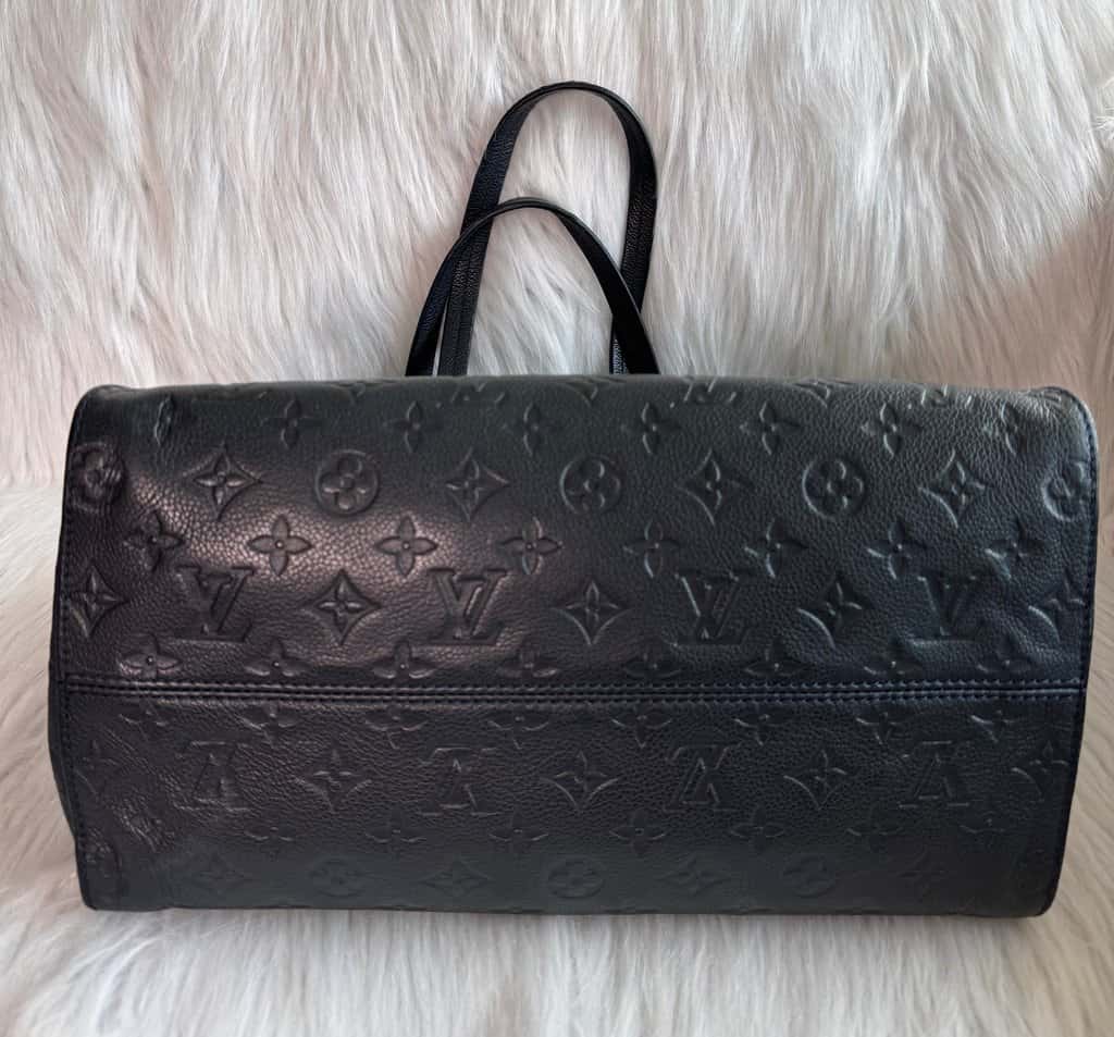 Louis Vuitton Empreinte Leather Lumineuse PM Bag- Dark Navy Navy Leather Good - Model View