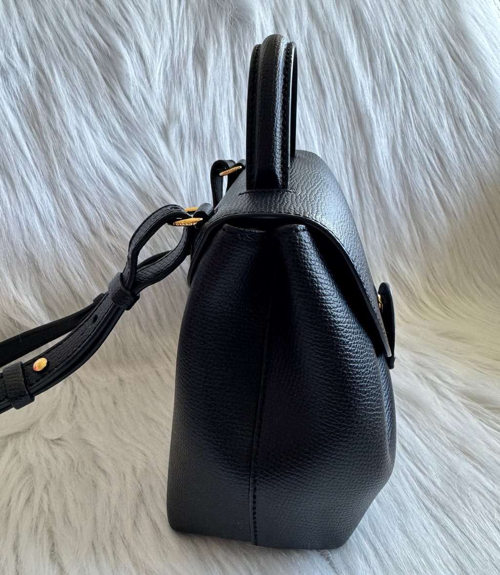 Polene Numero Un Nano Black Black Leather Good - Box View