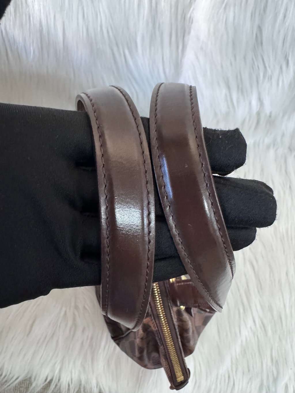 Louis Vuitton Damier Ebene Verona PM Brown Canvas Good - Box View