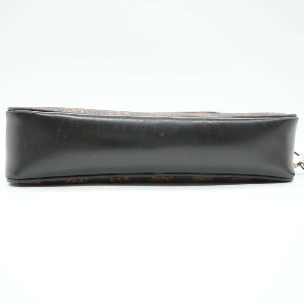 Louis Vuitton Kasai Clutch Damier Ebene Brown Canvas Good - Inside View