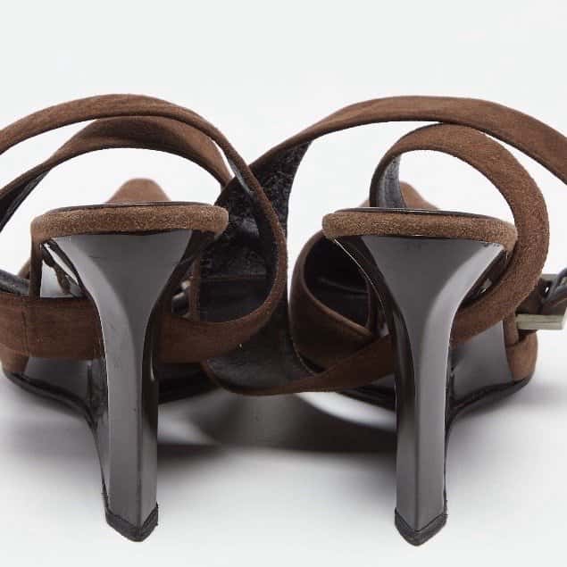 Casadei Suede Mary Jane Brown Suede Good condition - Inside View