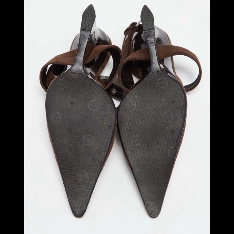 Casadei Suede Mary Jane Brown Suede Good condition - Model View