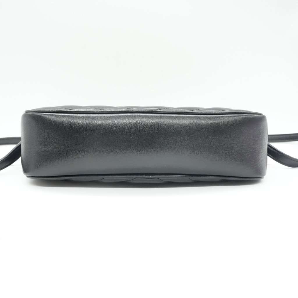 Saint Laurent Lou Camera Bag Black Leather Good - Inside View