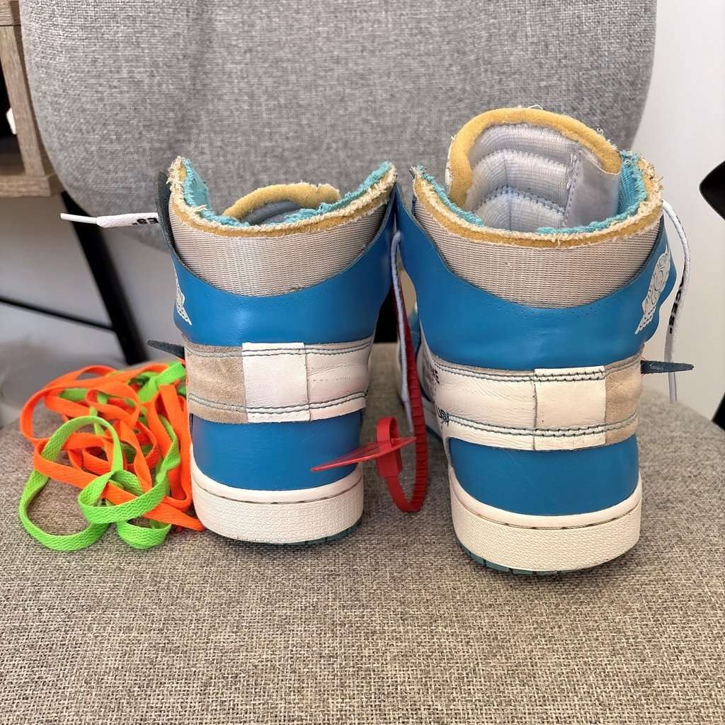 Nike x Off-White J1Retro High Off-White UB White Fair condition - Back View
