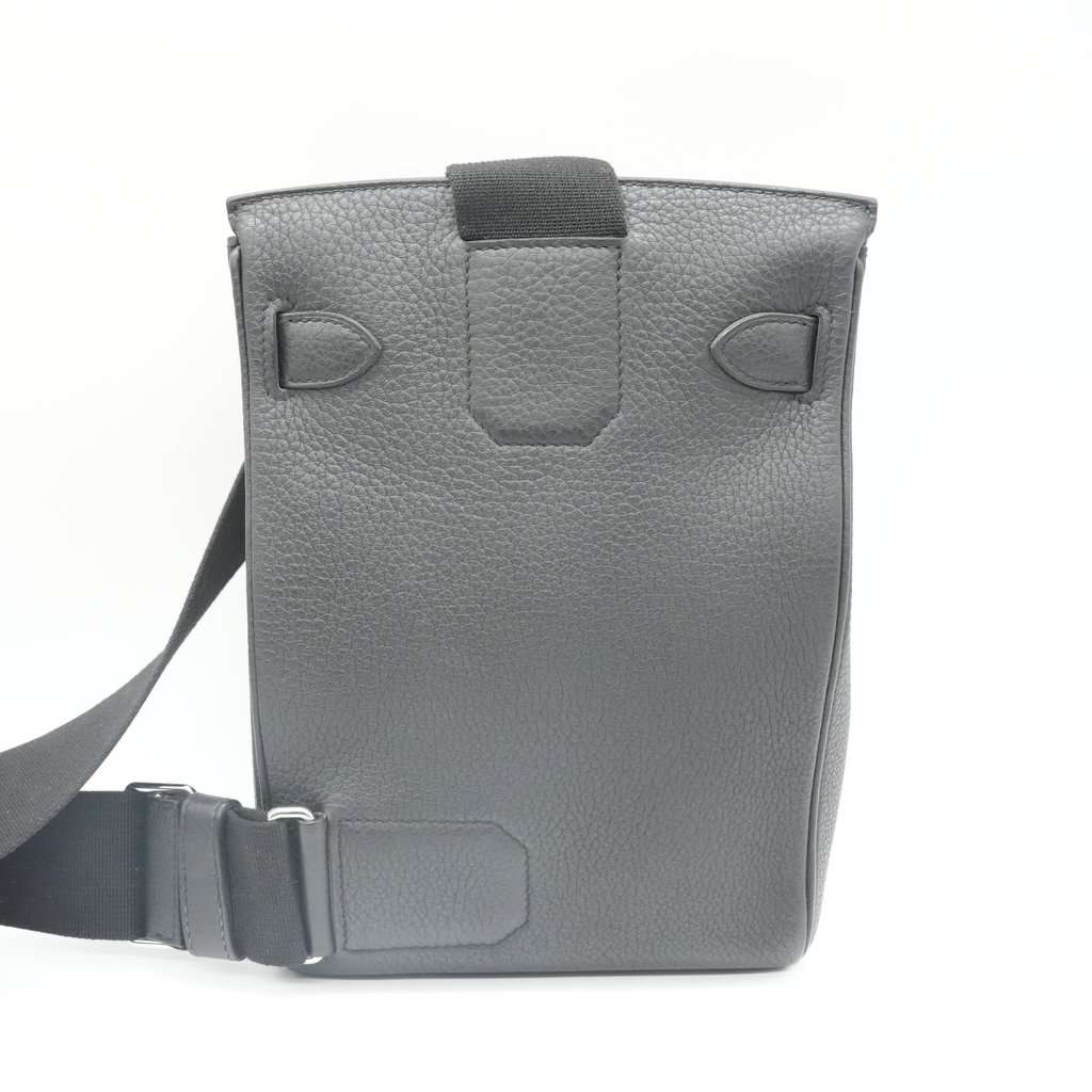 Hermès Hac A Dos Black Leather Fair - Back View
