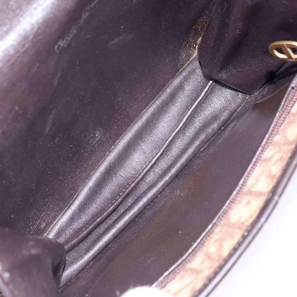Christian Dior Shoulder Bag Brown Canvas Good - Model View