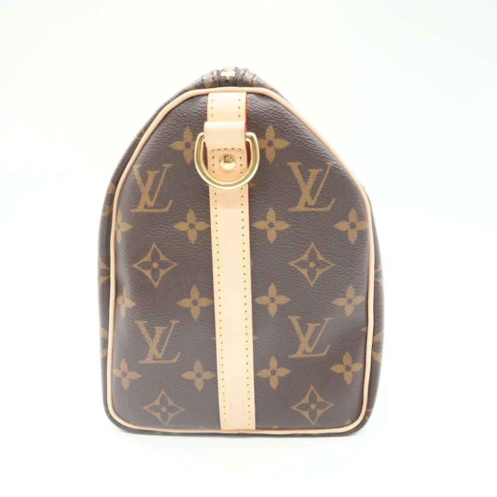 Louis Vuitton Speedy 25 Bandouliere Monogram Beige Canvas Very good - Box View